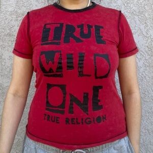 True Religion Red Wild One Tee